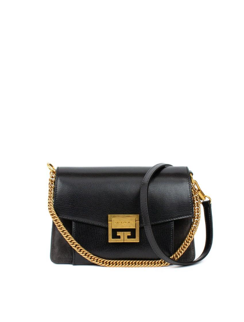 Givenchy Small Leather \u0026 Suede Gv3 in Black \u0026 Grey (Black) | Lyst