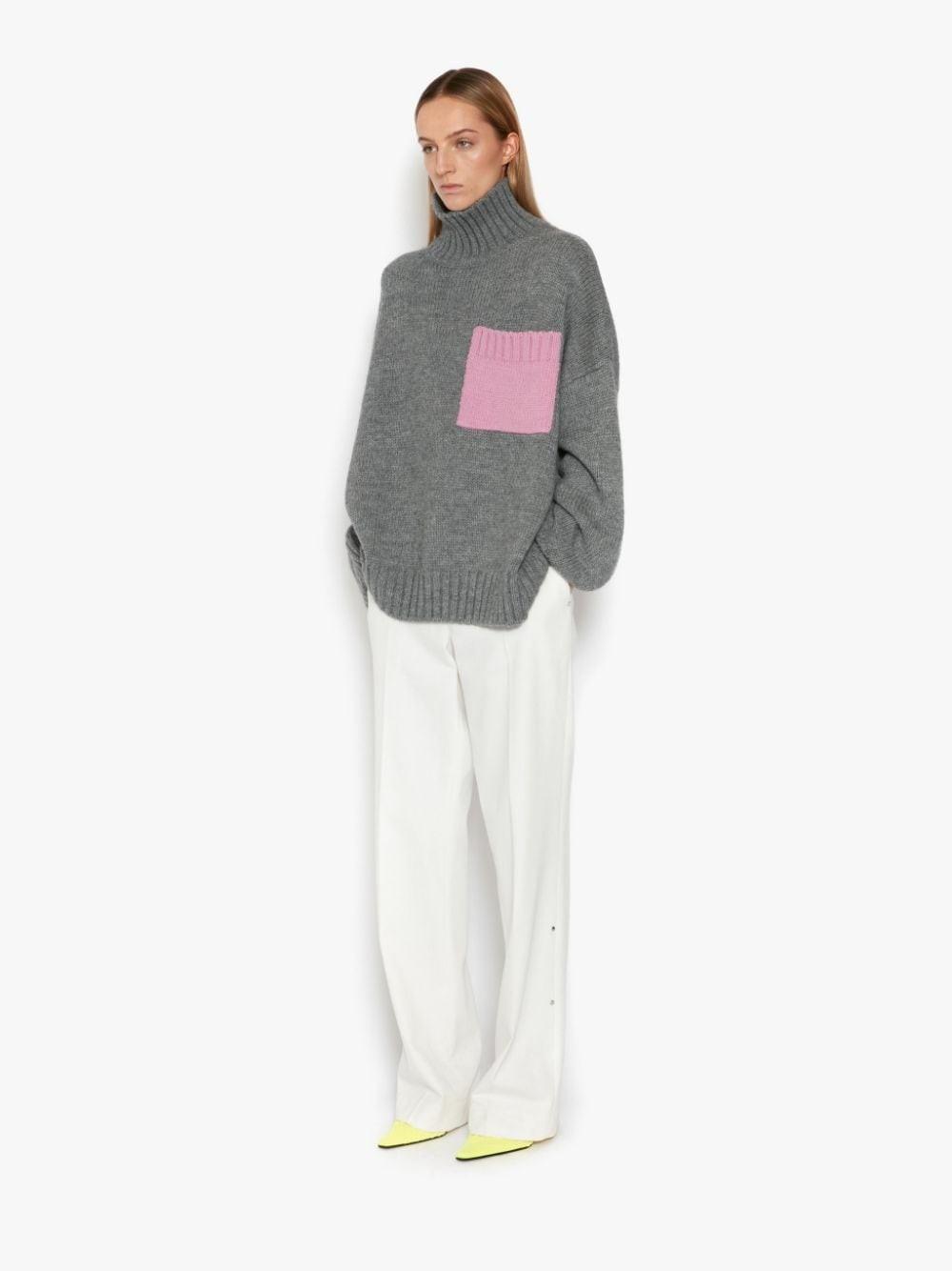 JW Anderson Turtleneck Sweater in Grey (Gray) - Save 36% | Lyst