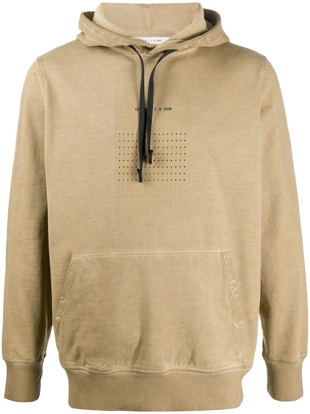 1017 ALYX 9SM Cotton Printed Hoodie in Natural for Men - Lyst