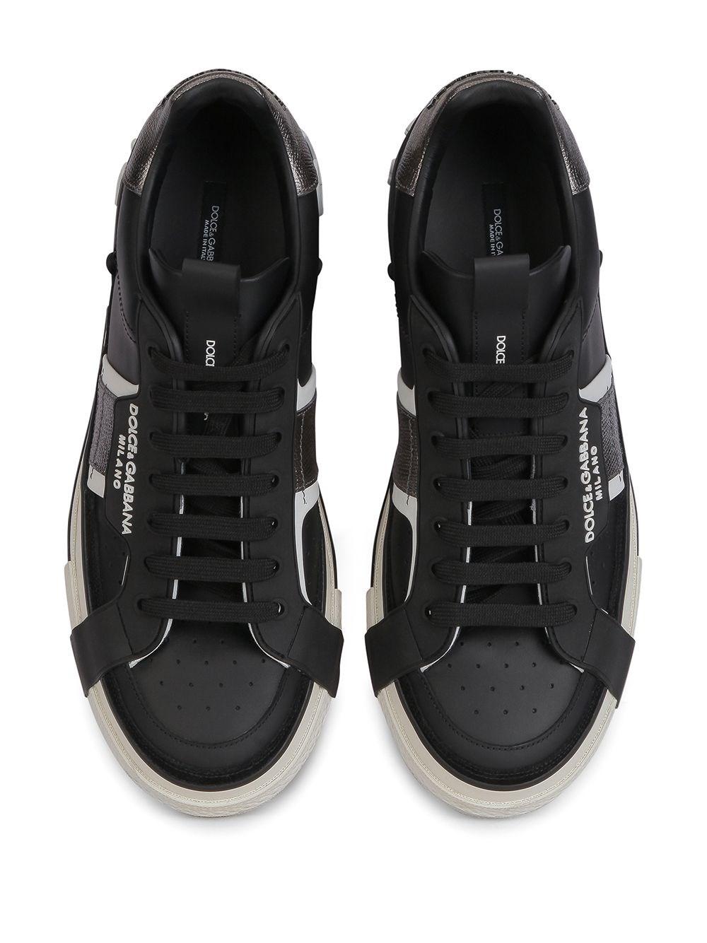 Dolce & Gabbana Leather Ns1 Low-top Sneakers in Black for Men 