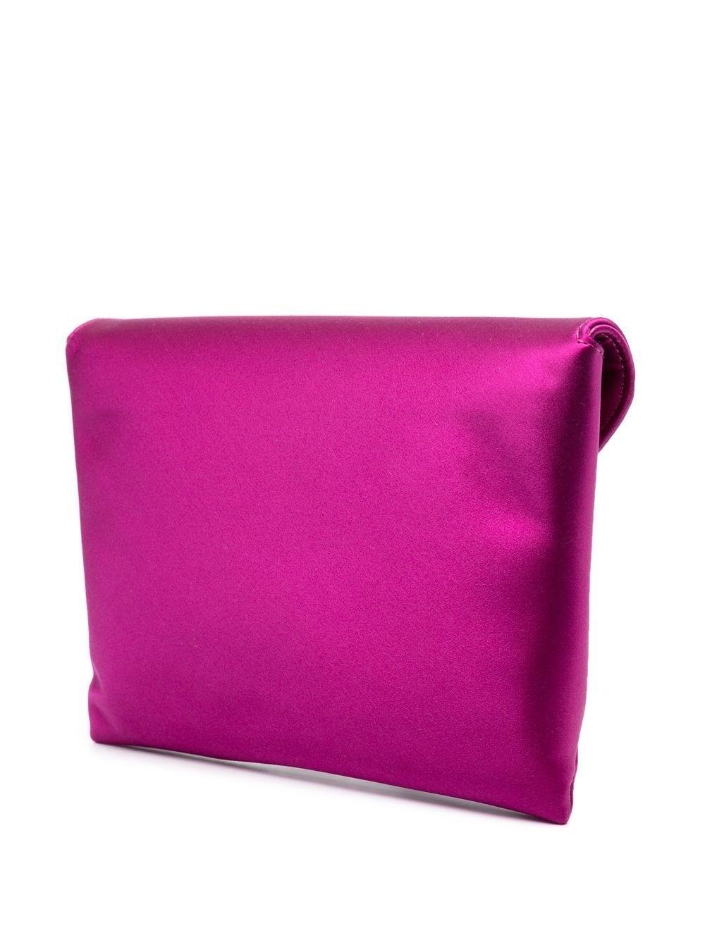 Max Mara Viscose And Silk Satin Clutch Bag in Pink | Lyst
