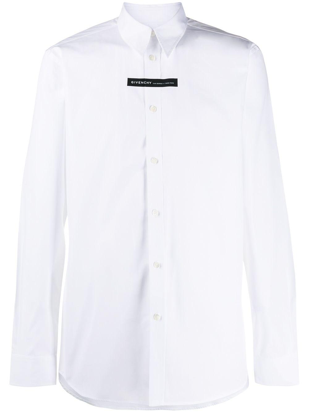 Givenchy Cotton Small Contrasting Panel Shirt in White for Men - Save 67% -  Lyst