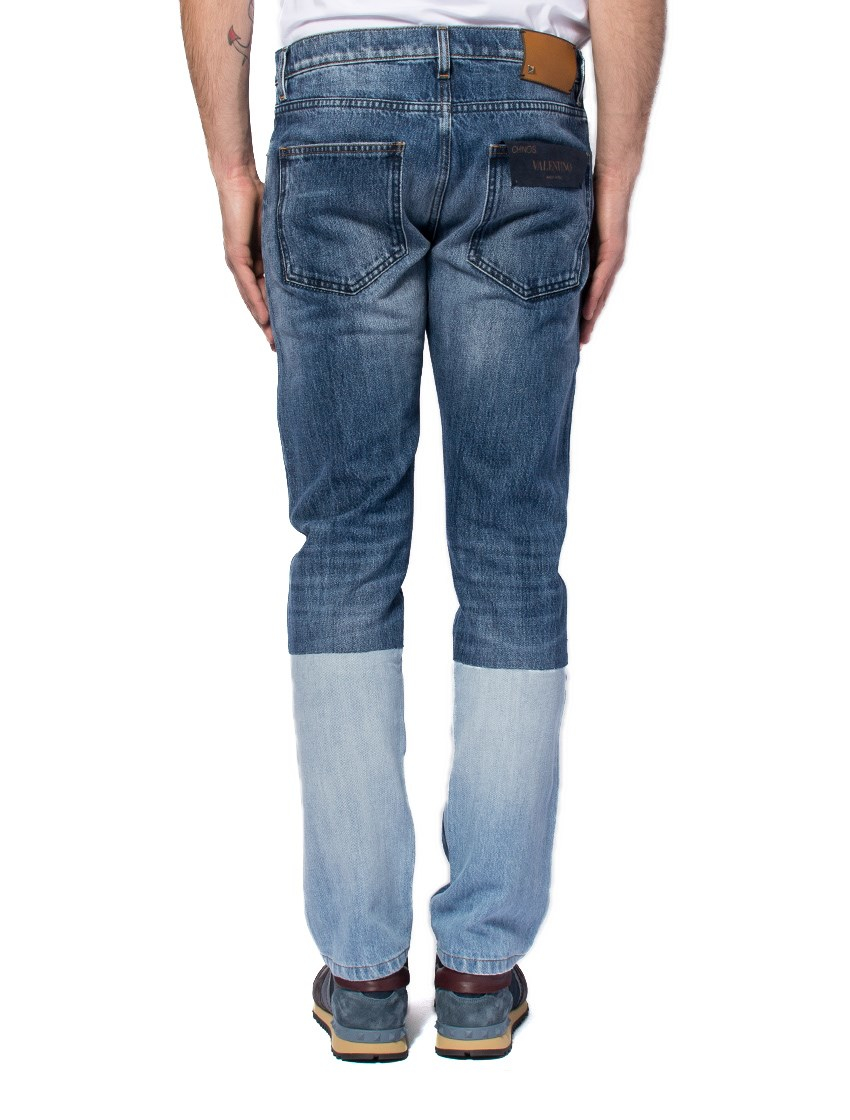 Valentino Slim Fit Jeans in Blue for Men Lyst