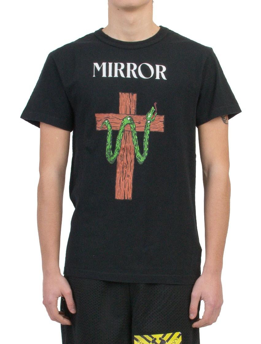 Off-White c/o Virgil Abloh Cotton 'snake Mirror' T-shirt in Black for Men -  Lyst
