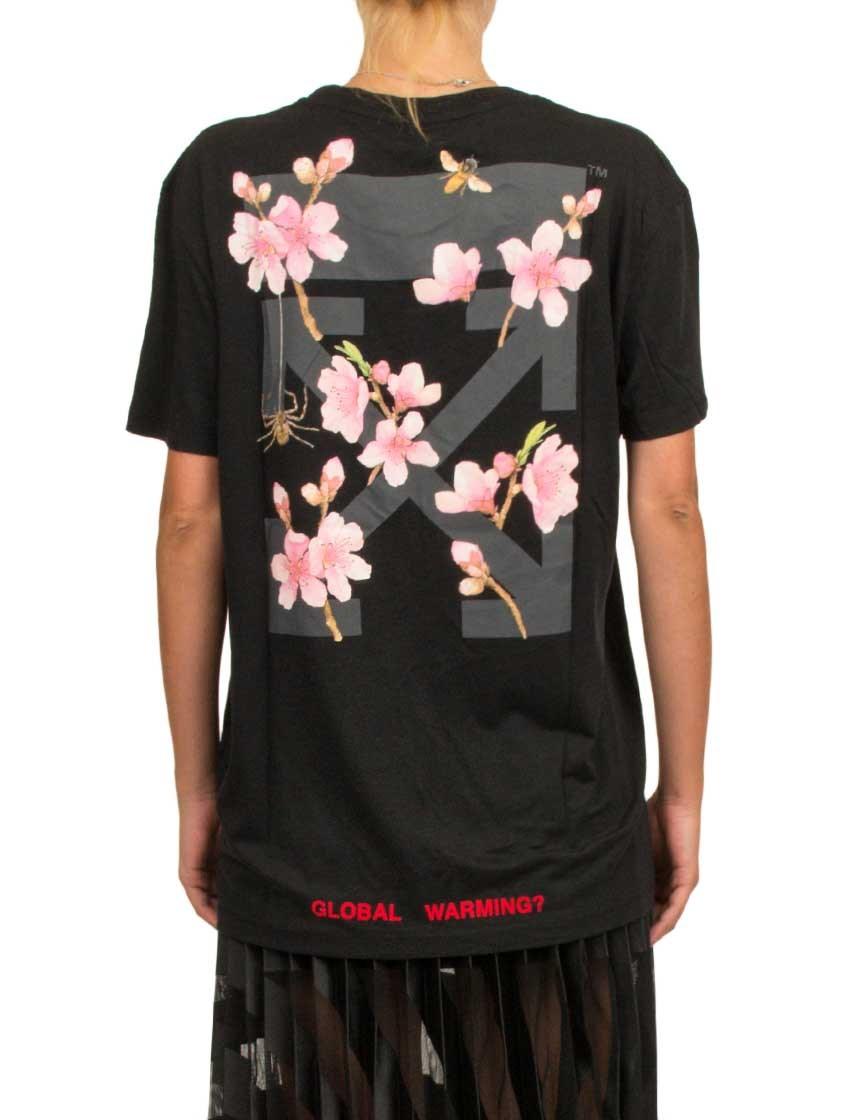 off white cherry blossom t shirt