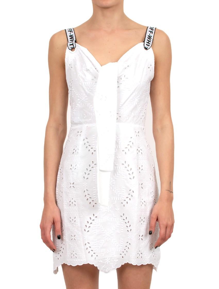 off white sangallo dress