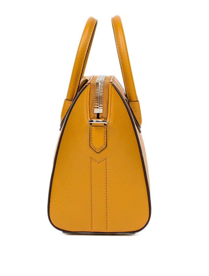 Givenchy &#39;antigona&#39; Mini Leather Bag in Yellow - Lyst