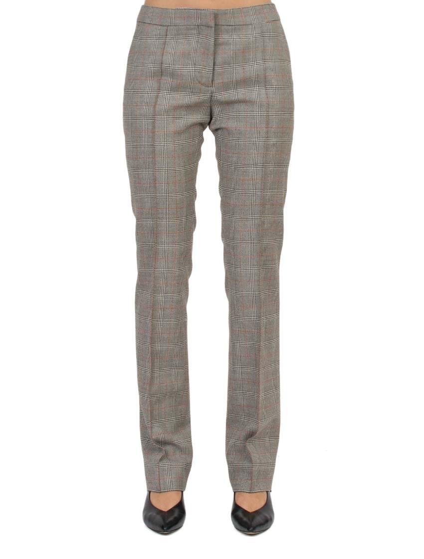 Lyst - Stella Mccartney Prince Of Wales Checked Wool Trousers in Gray