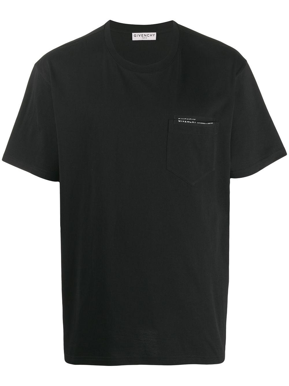 Givenchy Cotton Pocket T-shirt in Black for Men - Lyst