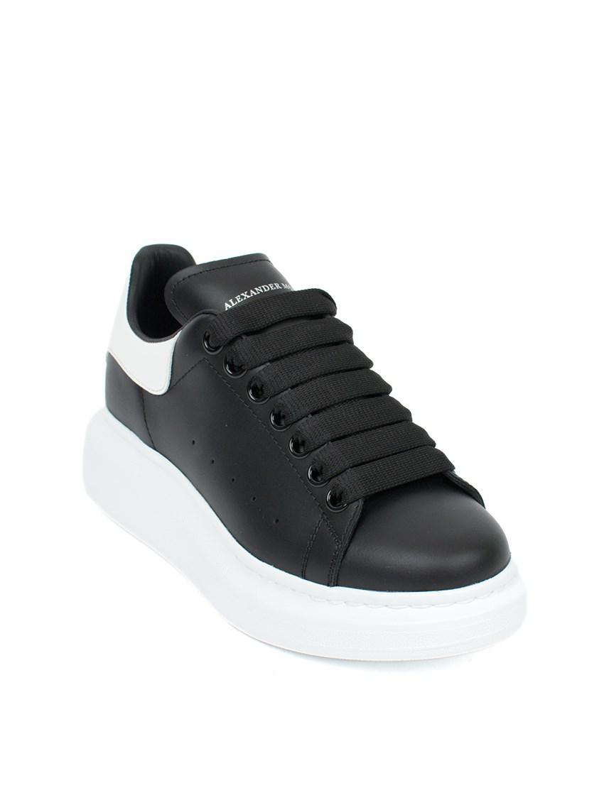 alexander mcqueen mens show leather platform trainers
