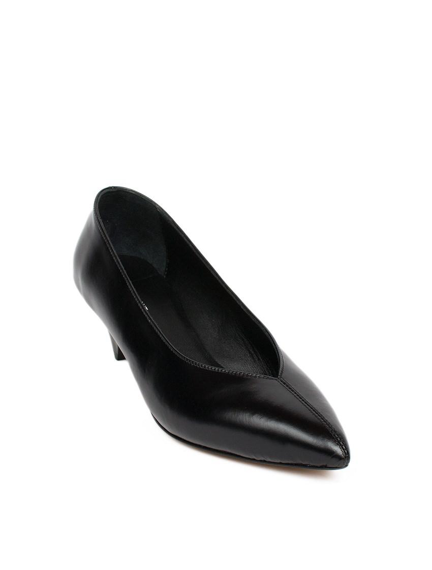 Isabel Marant Poomi Leather Pumps in Black - Lyst