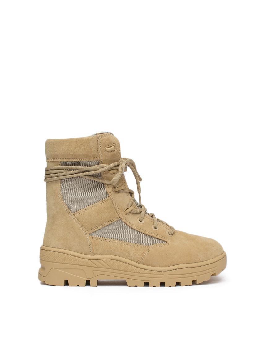 Yeezy Suede Military Boots- Season 4 in Natural for Men - Lyst