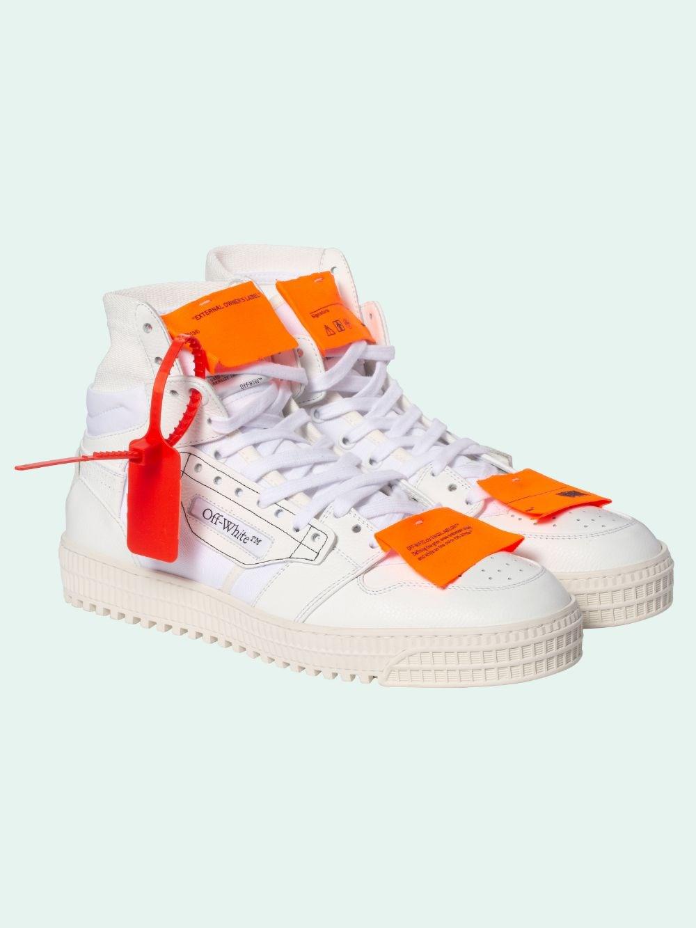 Off-White c/o Virgil Abloh High 3.0 Canvas Sneakers in White - Lyst