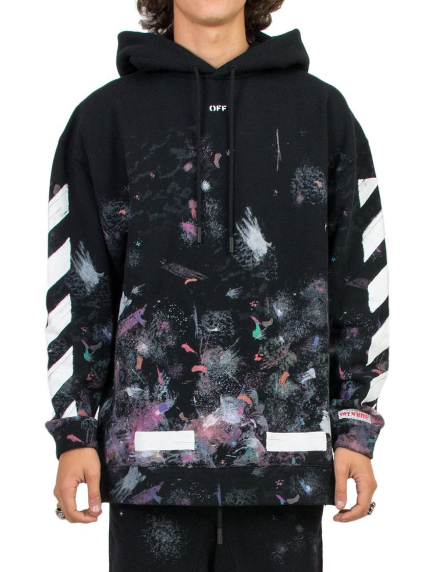 Forstyrre Observere hybrid Off-White c/o Virgil Abloh 'galaxy' Hoodie in Black for Men | Lyst