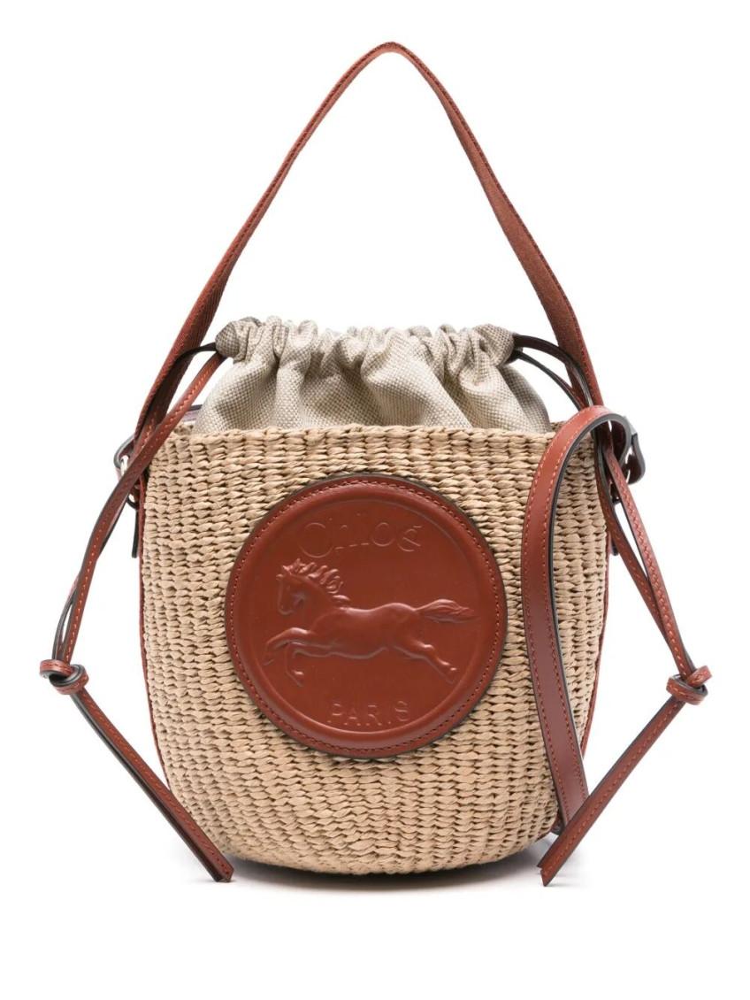 Chloé Mini Horse Medal Basket in Pink | Lyst