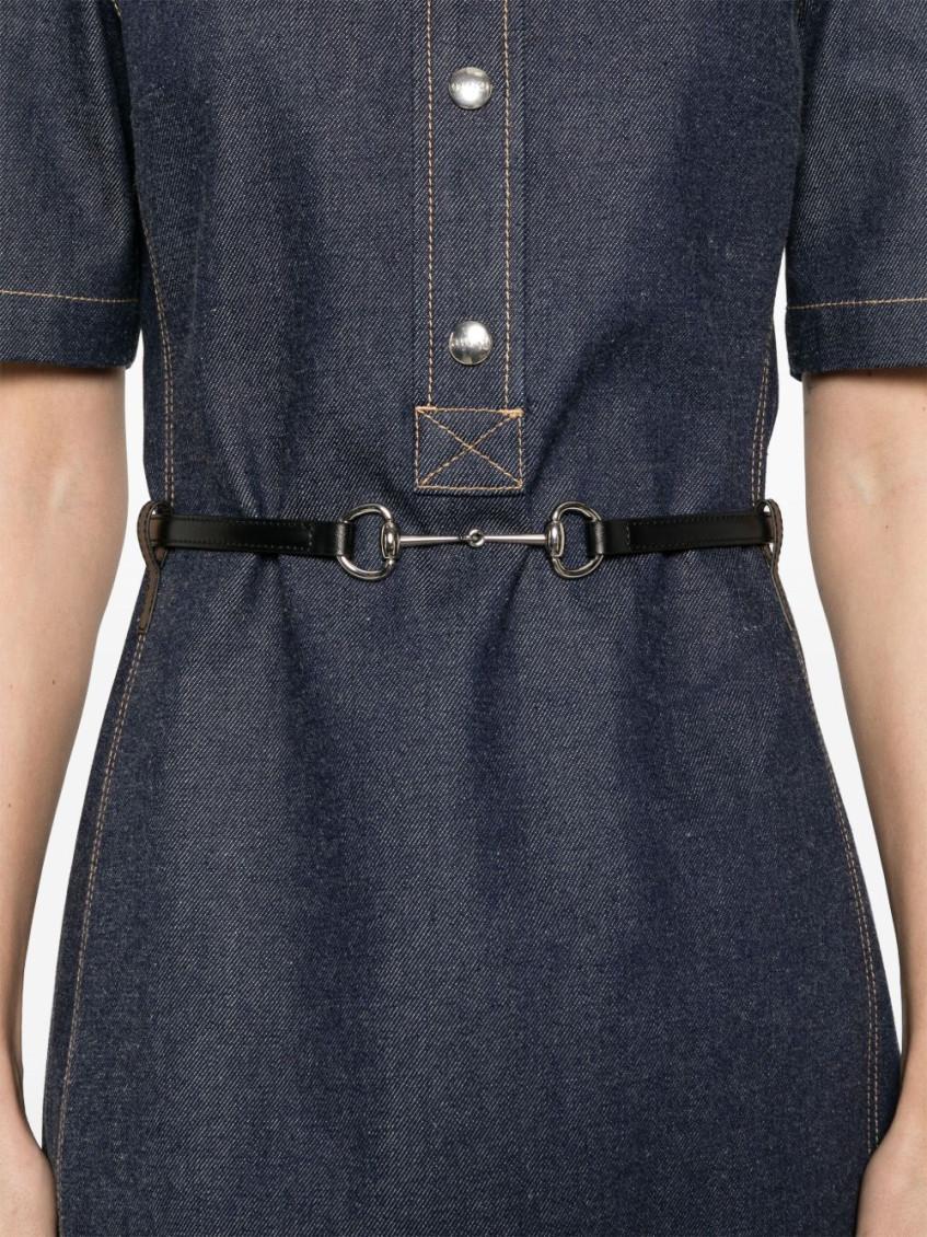 gucci denim mini dress Gucci // Denim Short Sleeve Dress  VSP Consignment