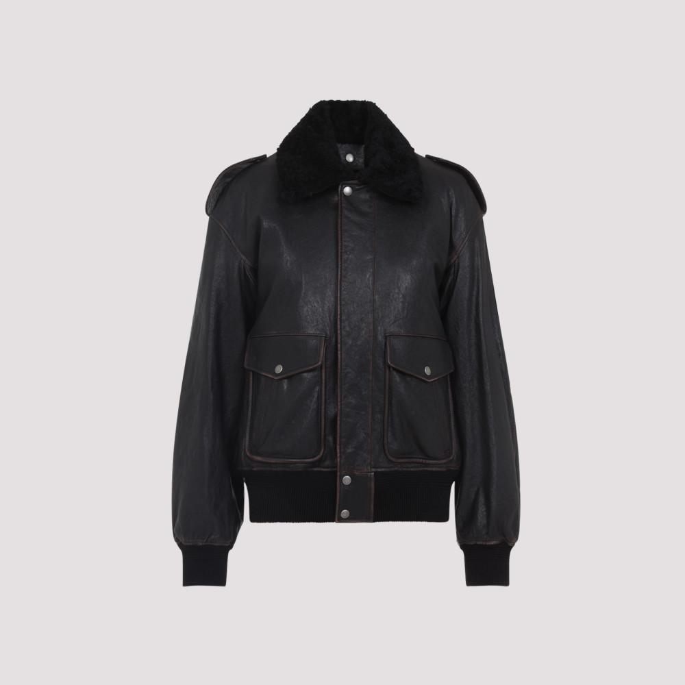 Women's Saint Laurent Leather jackets | Lyst