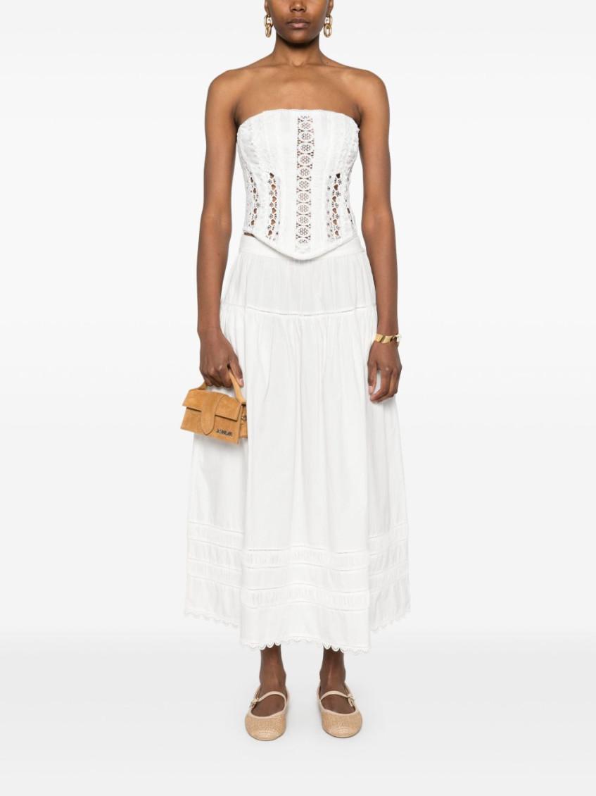 ワンピース ULLA JOHNSON Women Mid Skirts PS250133JSM WHITE White Ulla Johnson Skirts for Women | Lyst