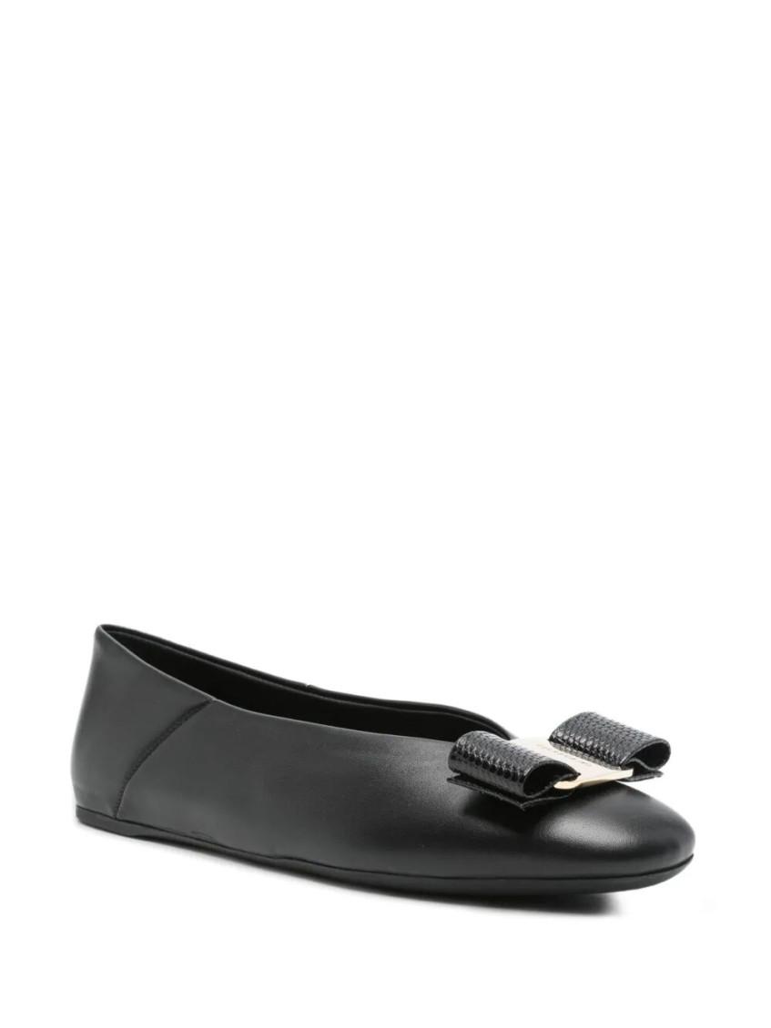 バレエシューズ FERRAGAMO BALLERINE SHOES (01F7887633151C NERO) Ferragamo Ballet flats and ballerina shoes for Women