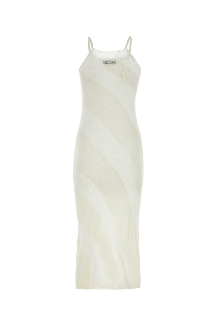 ワンピース gimaguas LONG DRESS (FUZZYDRESS WHITESAND) GIMAGUAS Fuzzy Dress in White | Lyst