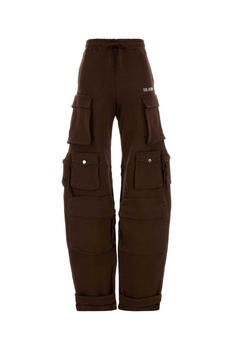パンツ THE ATTICO Brown cotton joggers (251WCP00260JJF007AA 204) The Attico Cargo pants for Women | Online Sale up to 65% off