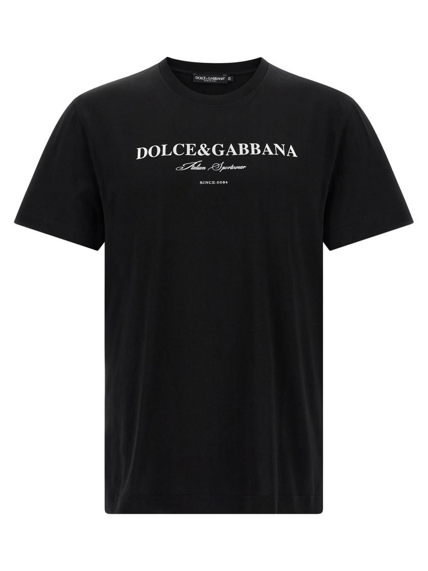 関税込Dolce & Gabbana ロゴ Tシャツ DOLCE & GABBANA T-shirt White Cotton DG Logo Print Casual