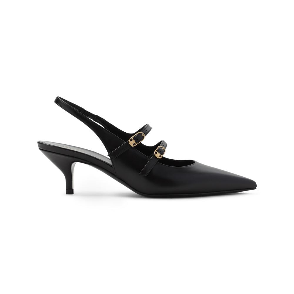 シューズ・サンダルその他 CELINE Lily Slingback CELINE LILY PERFORATED TRIOMPHE SLINGBACK IN PATENT CALFSKIN