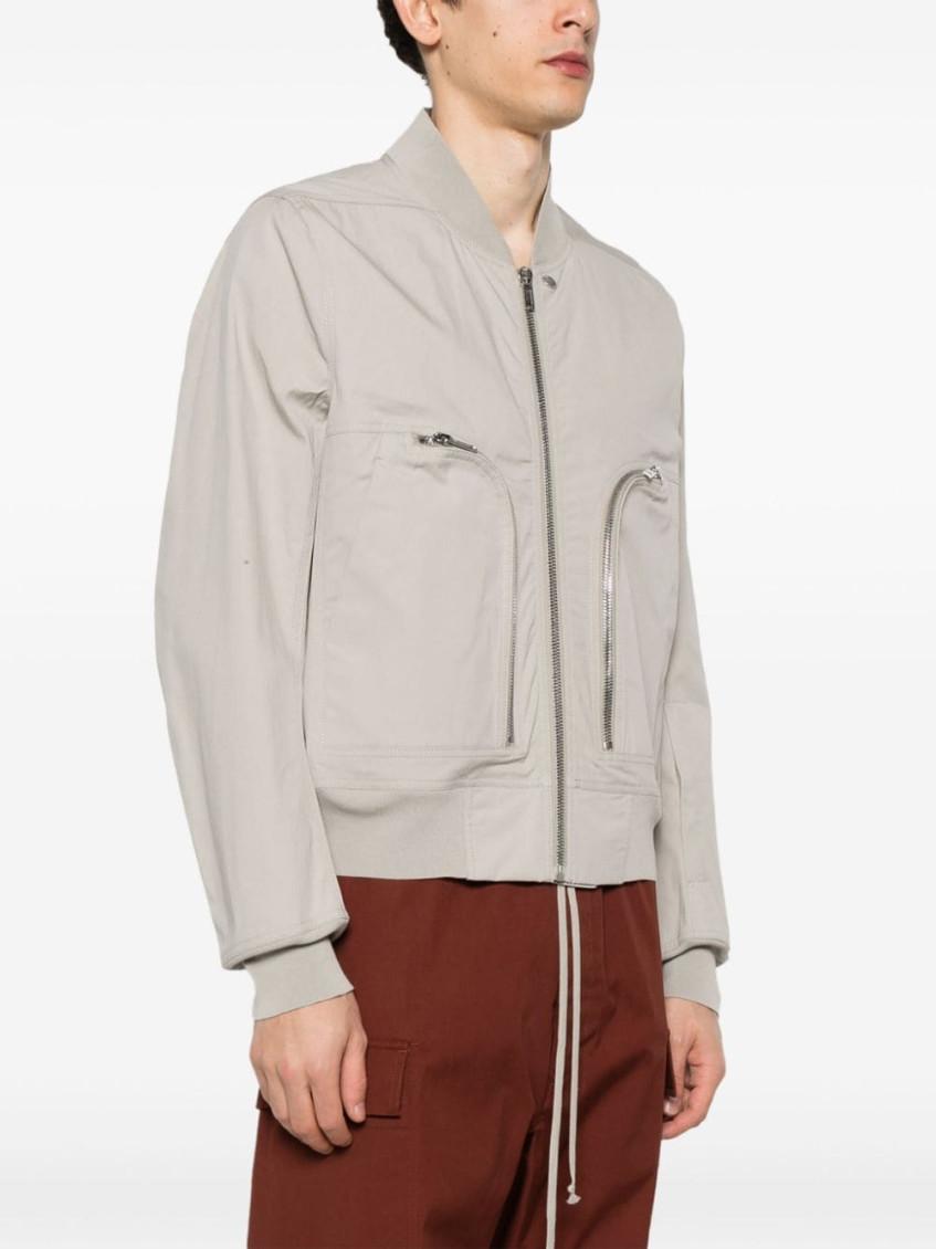 Rick Owens Bauhaus Flight Bomber Jacket in Gray for Men | Lyst