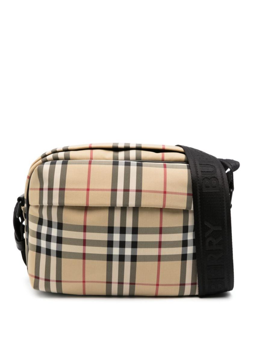 Burberry Vintage Check Nylon Crossbody Bag in Black Lyst