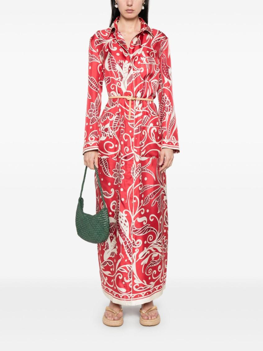 ワンピース F.R.S. - FOR RESTLESS SLEEPERS 'Icelos' dress Red F.R.S For Restless Sleepers Icelos Maxi Dress | Red