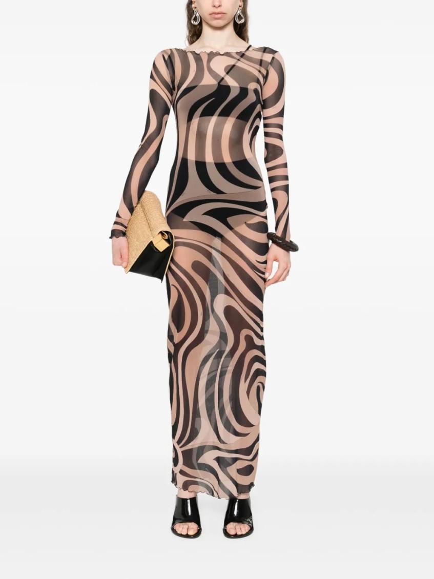 【関税込み】EMILIO PUCCI MARBLE DRESS Marmo Print Silk Dress – PUCCI Online Store