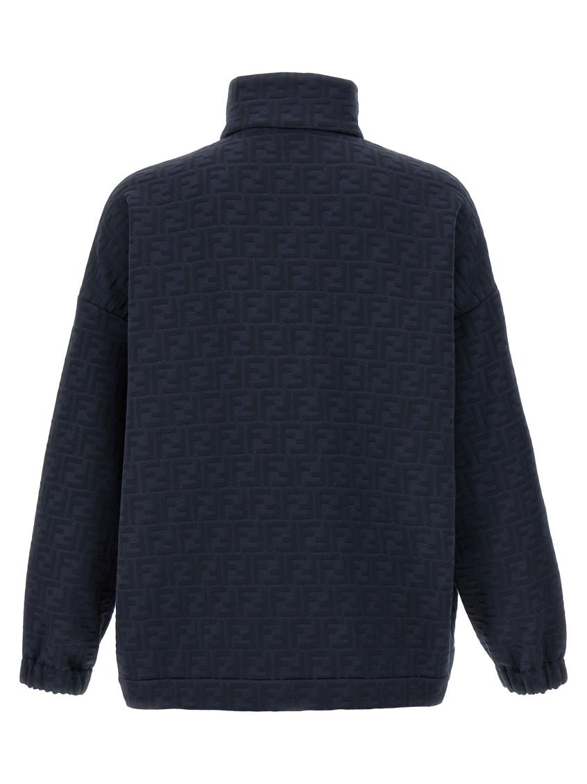 スウェット・トレーナー FENDI FF MONOGRAM SWEATSHIRT NAVY Fendi Ff Monogram Sweatshirt in Blue for Men | Lyst