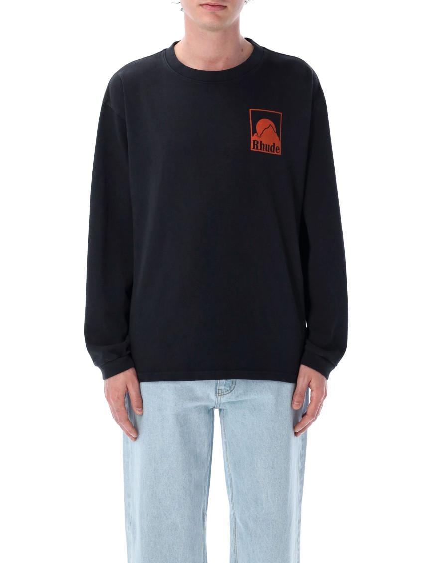 【関税込み】Rhude ブラック Moonlight Badge Tシャツ MOONLIGHT BADGE TEE – R H U D E