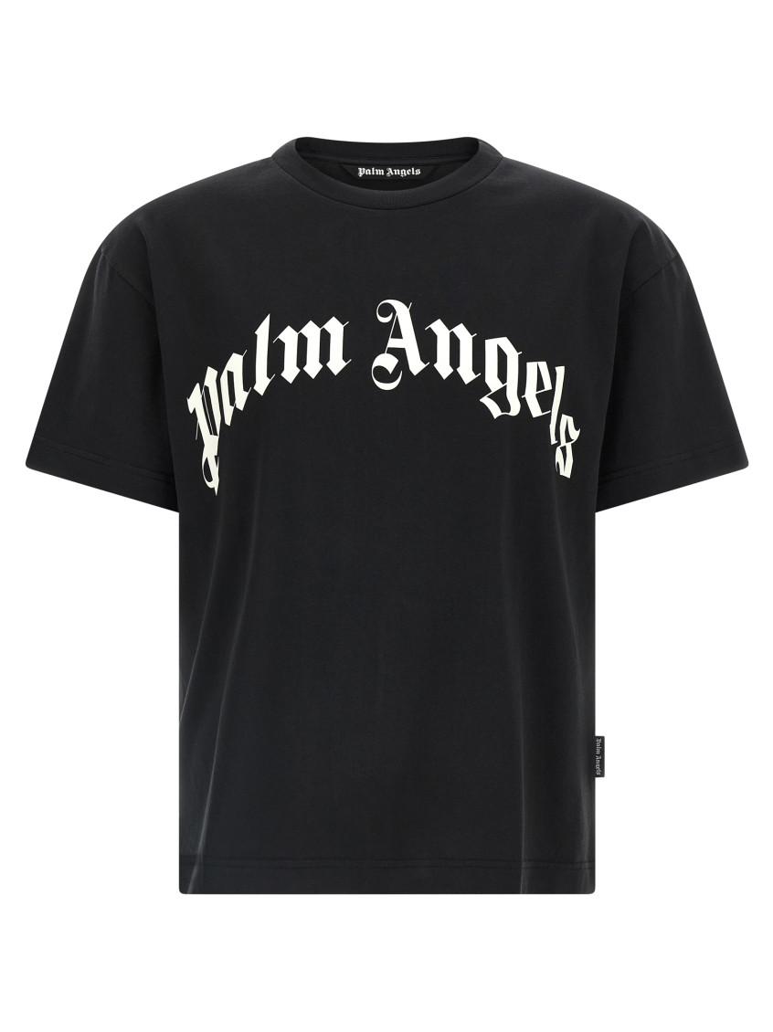 Palm Angels｜SHORT-SLEEVED ROUND NECK T-SHIRTS (PWAA064F Palm Angels Short sleeve t-shirts for Men | Online Sale up