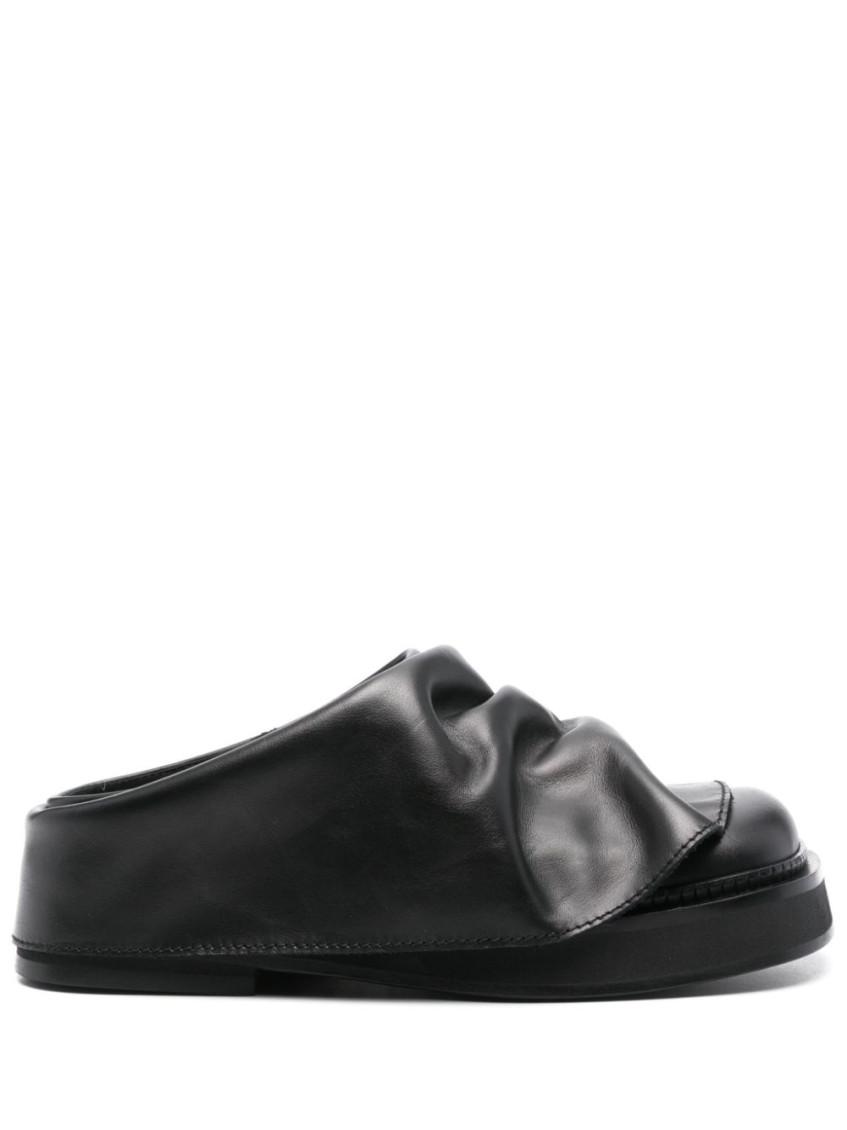 THE ATTICO 'Bes' mules ジアティコ ミュール Bes'' black mule for Women | THE ATTICO®
