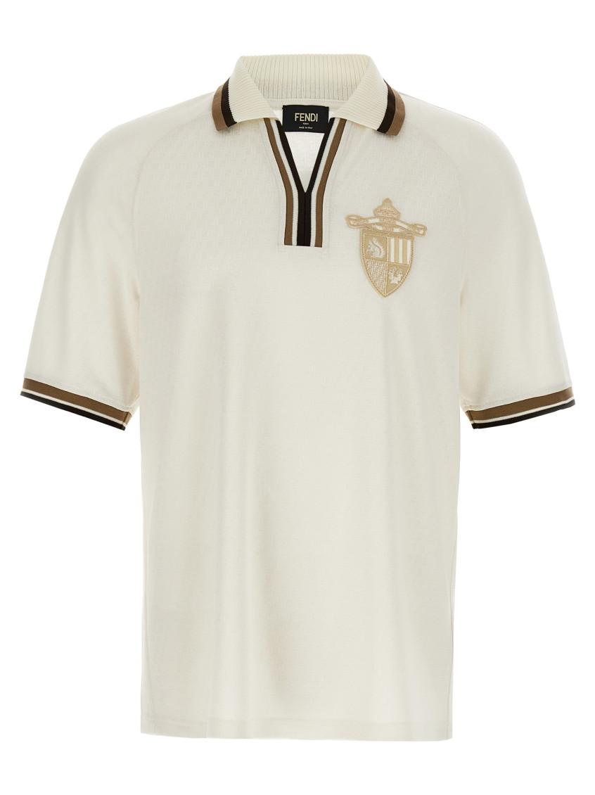 Fendi Polo Shirt in White for Men | Lyst