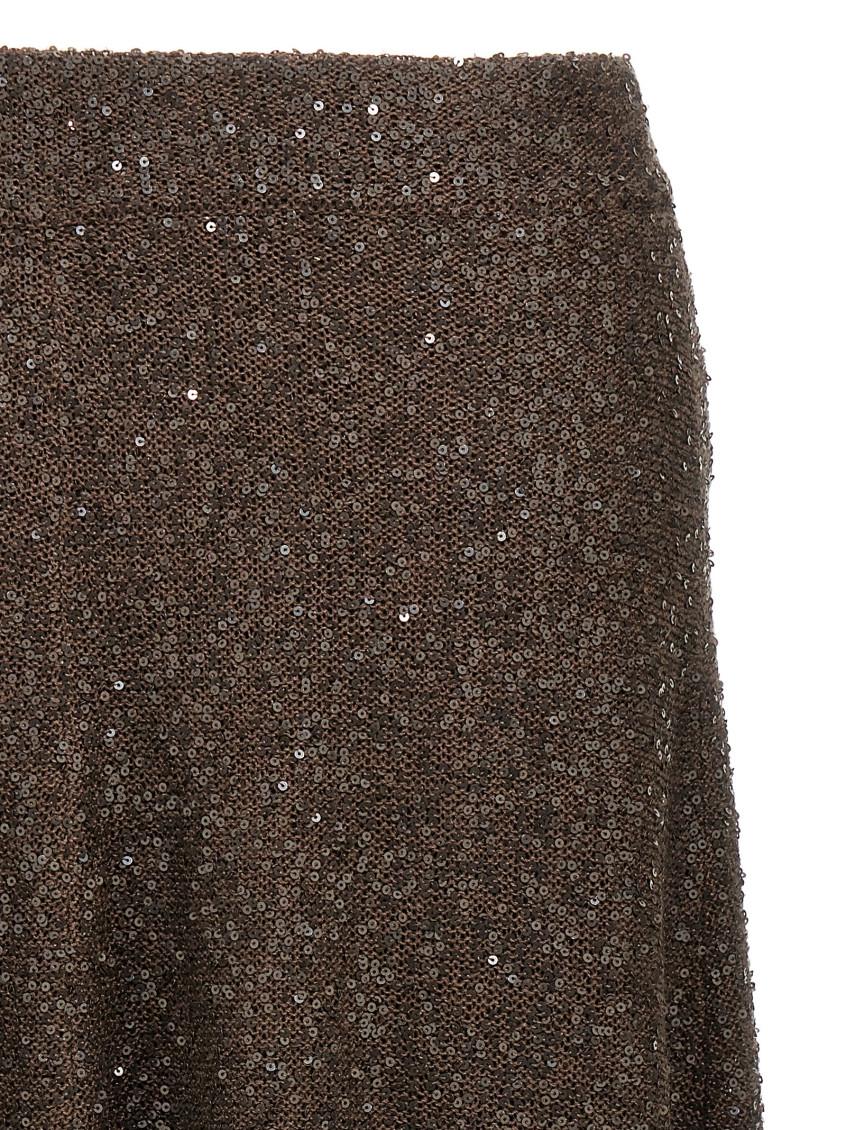 スカート BRUNELLO CUCINELLI Texture Dazzling Skirt Brown Brunello Cucinelli Texture Dazzling Skirt in Brown | Lyst