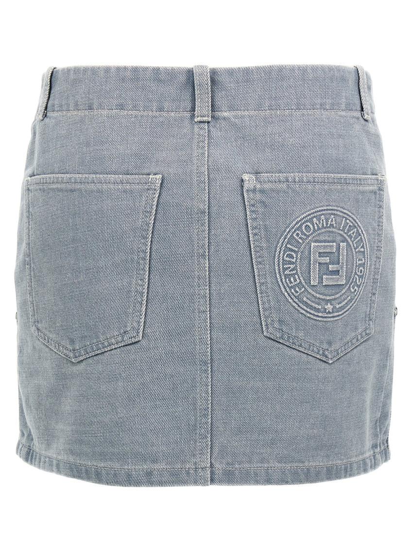 スカート FENDI 'Go-To' skirt Light Blue Fendi 'Go-To' Skirt in Blue | Lyst