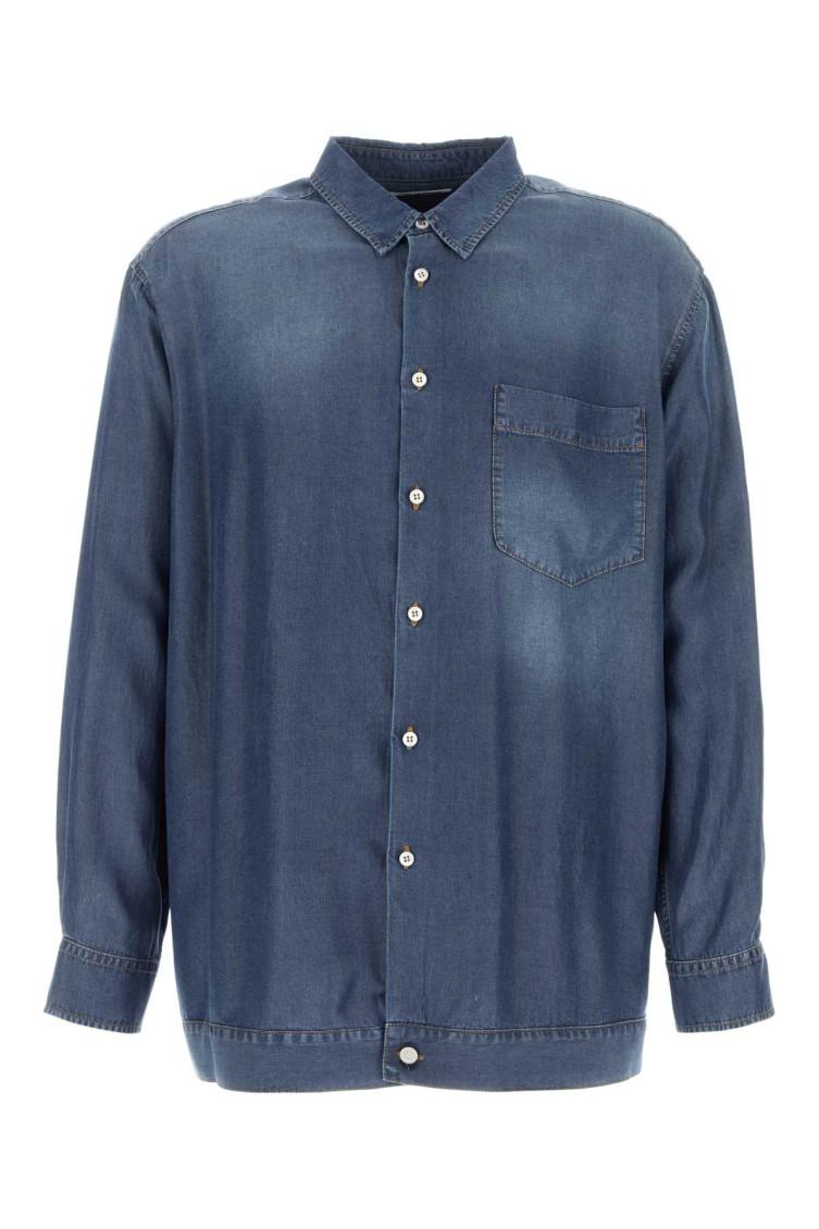 Magliano Denim Oversize Officina Shirt in Blue for Men | Lyst 