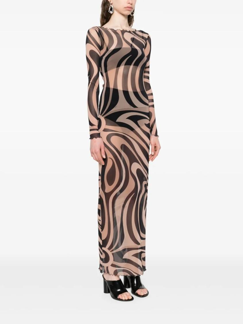 【関税込み】EMILIO PUCCI MARBLE DRESS Marmo-Print Silk Dress – PUCCI Online Store