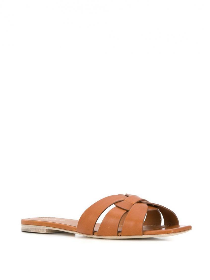 Women's Saint Laurent Flat sandals | Lyst