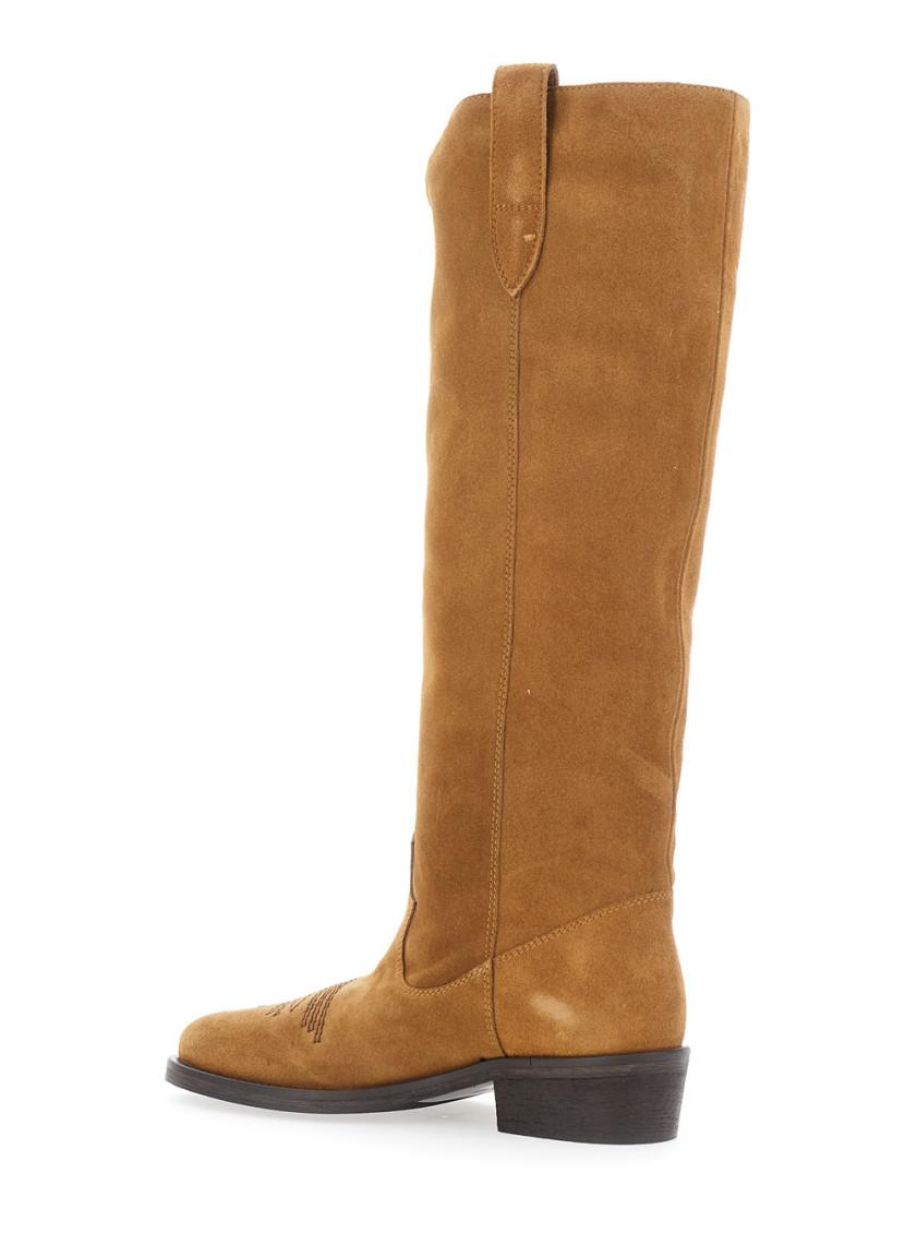 ブーツその他 Via Roma 15 Brown Tall Boots With Decorative Buckle Via Roma 15 Knee-high boots for Women | Online Sale up to 35