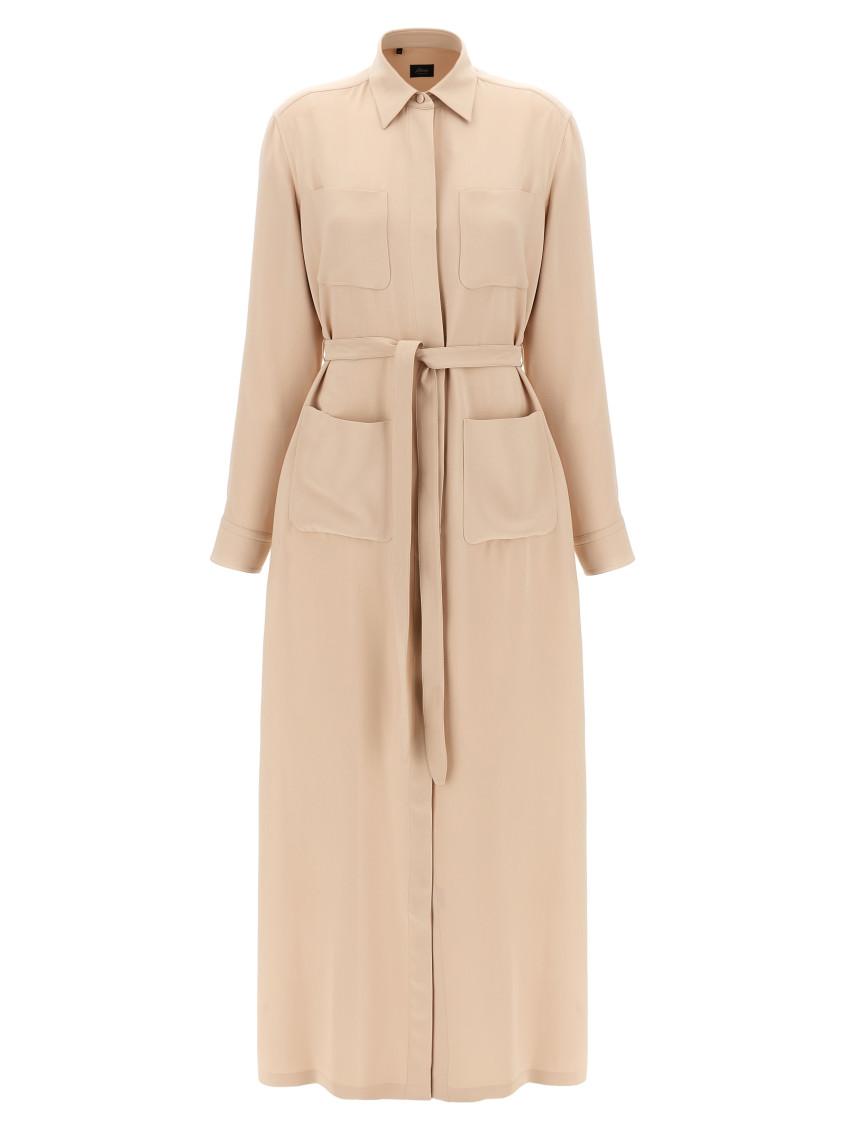 スカート BRIONI 'Workwear' dress Pink Ruched Linen Dress - Pink | Office Wear, Work Dress