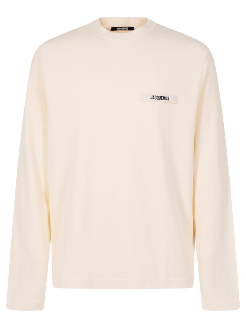 Tシャツ・カットソー JACQUEMUS Men T-shirt Beige 245JS2122011 139 Beige logo-print T-Shirt Jacquemus - men - JACQUEMUS