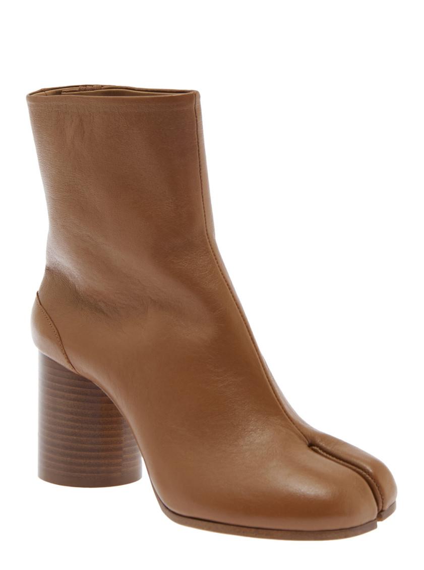 Maison Margiela 'Tabi' Brown High Heel Ankle Boots ヒール6cm Maison Margiela Ankle boots for Women | Online Sale up to 81