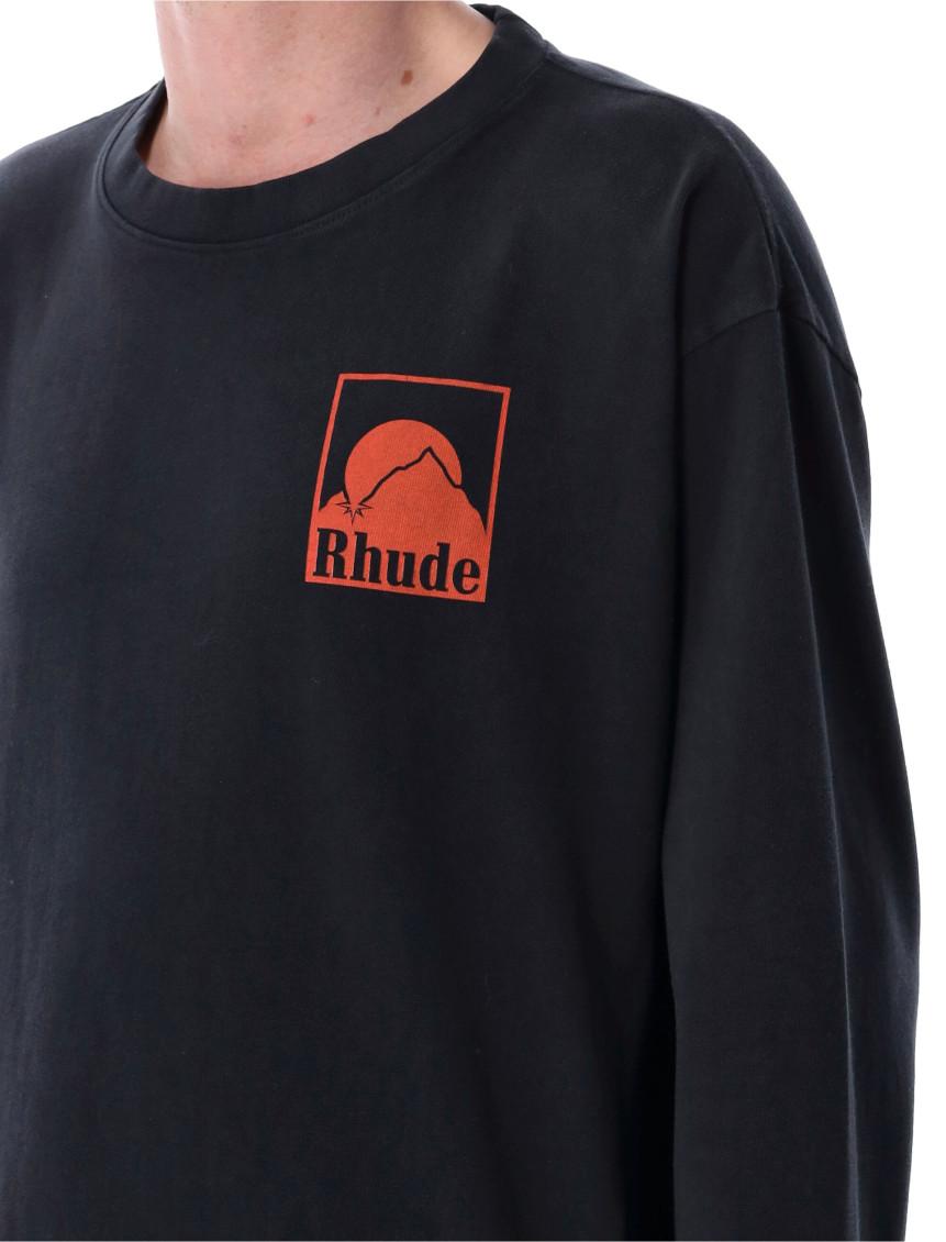 【関税込み】Rhude ブラック Moonlight Badge Tシャツ Sneaker Politics
