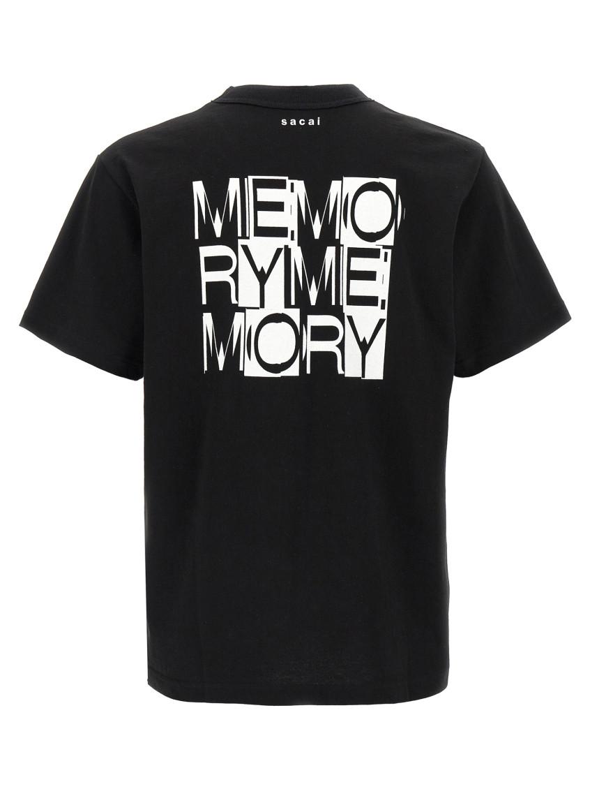 Sacai 'Memory' T-shirt 【Unisex】 Sacai Memory T-Shirt in Black for Men | Lyst
