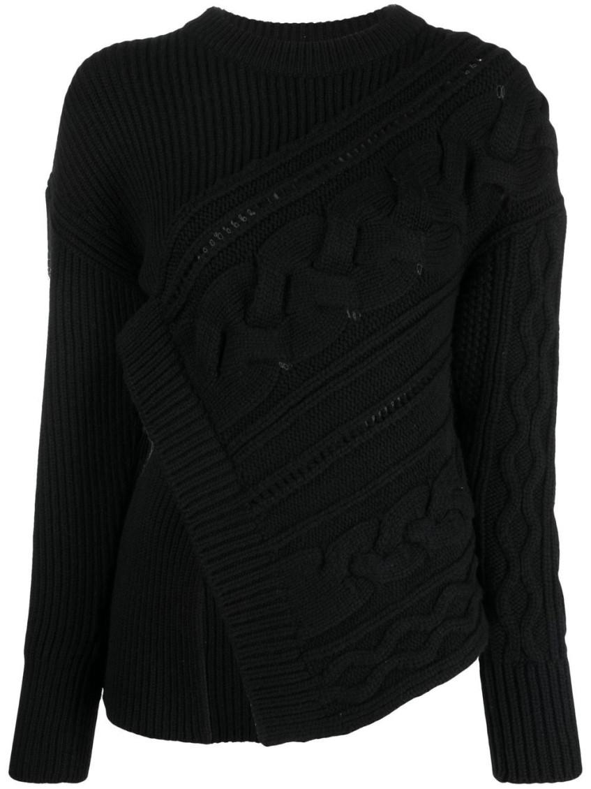 Black asymmetric jumper deals