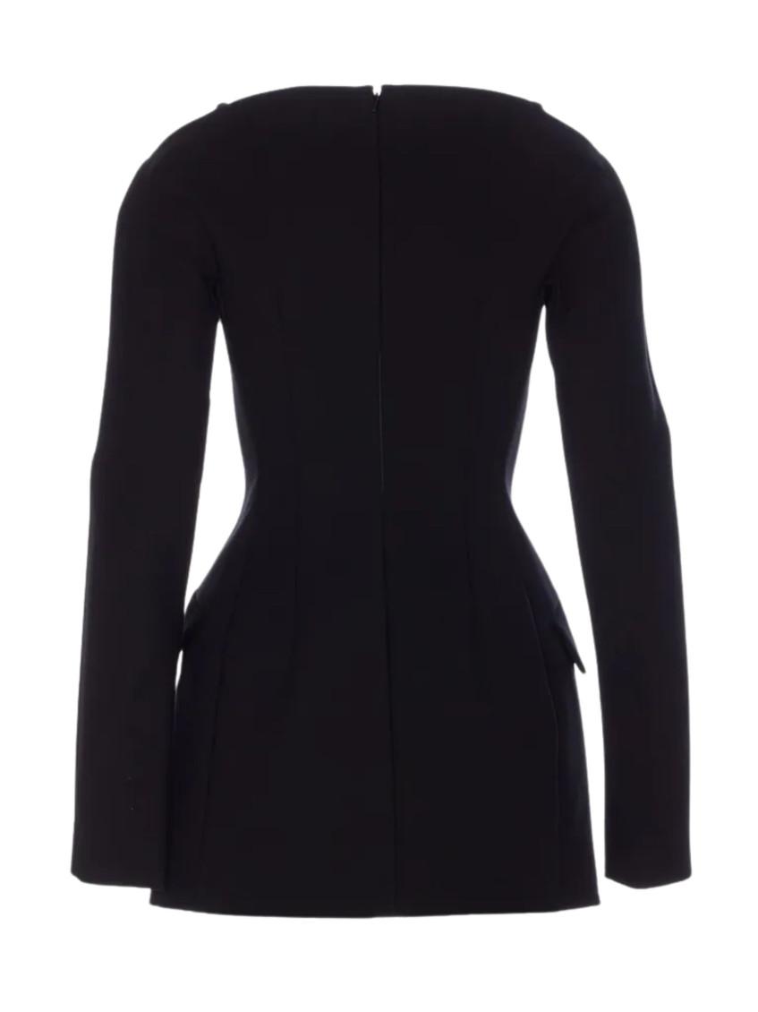 ワンピース Sportmax Black Mesh Mini Dress By Sportmax Sportmax Black mesh mini dress by Sportmax | TheDoubleF