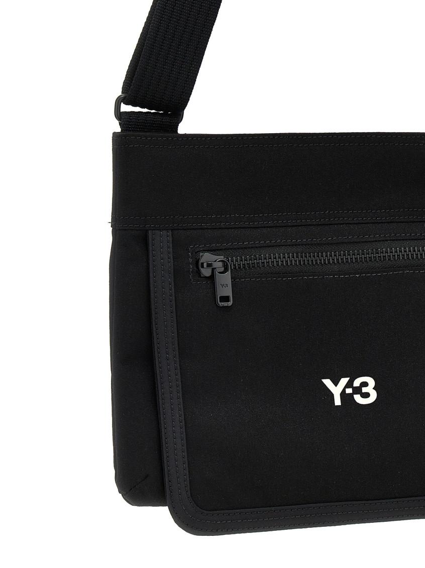 Y-3 Classic Sacoche Canvas Crossbody Bag in Black for Men | Lyst
